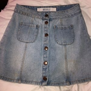 Brandy Melville Jean Skirt!